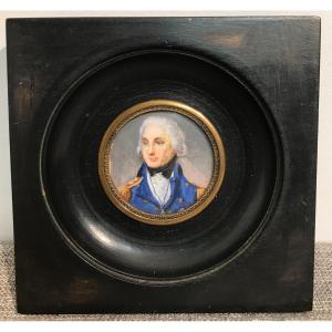 Miniature  Century Military Portrait