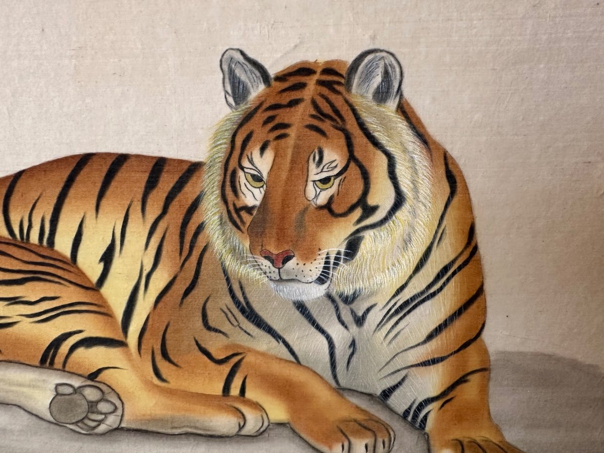 Watercolor The Tiger By La Roche Laffitte  -photo-3