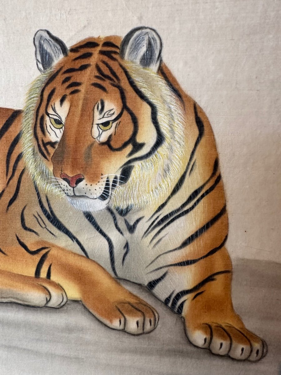 Watercolor The Tiger By La Roche Laffitte  -photo-1