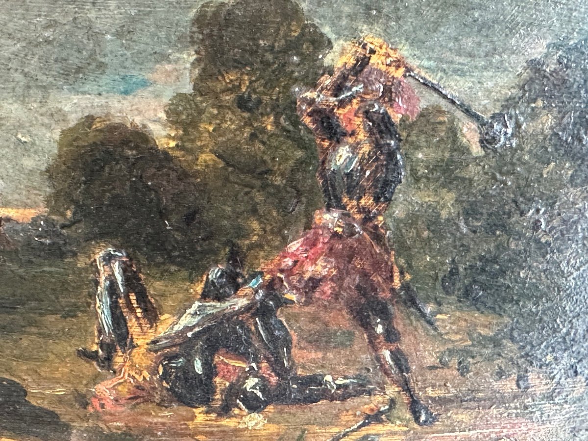 Study Of Knights' Combat By Ferdinand Roybet 19th-photo-3