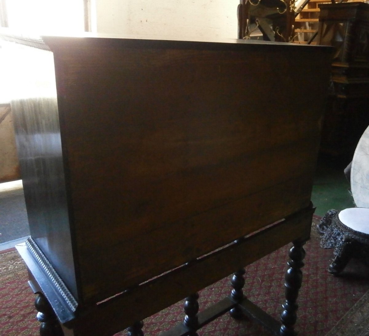 Cabinet En Marqueterie D'ivoire,écaille De Tortue.-photo-7