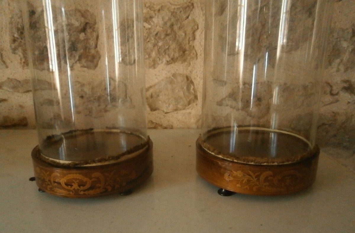 Pair Of Glass Globes.-photo-3