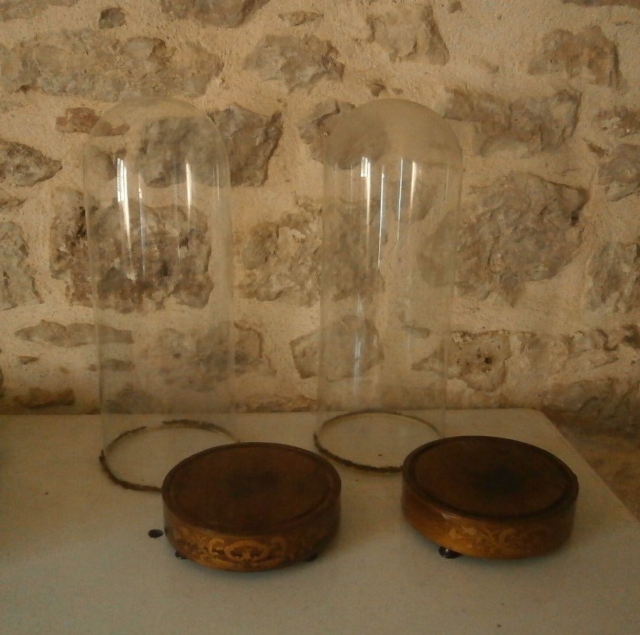 Pair Of Glass Globes.-photo-4