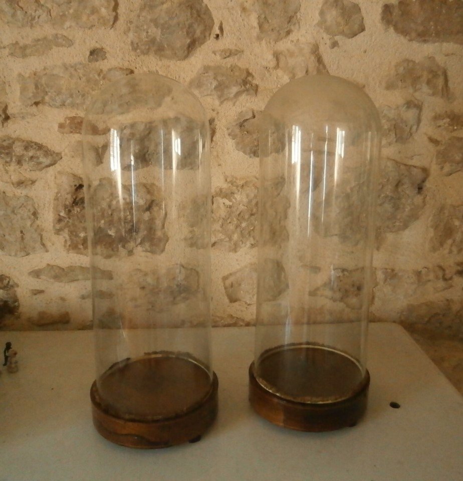 Pair Of Glass Globes.