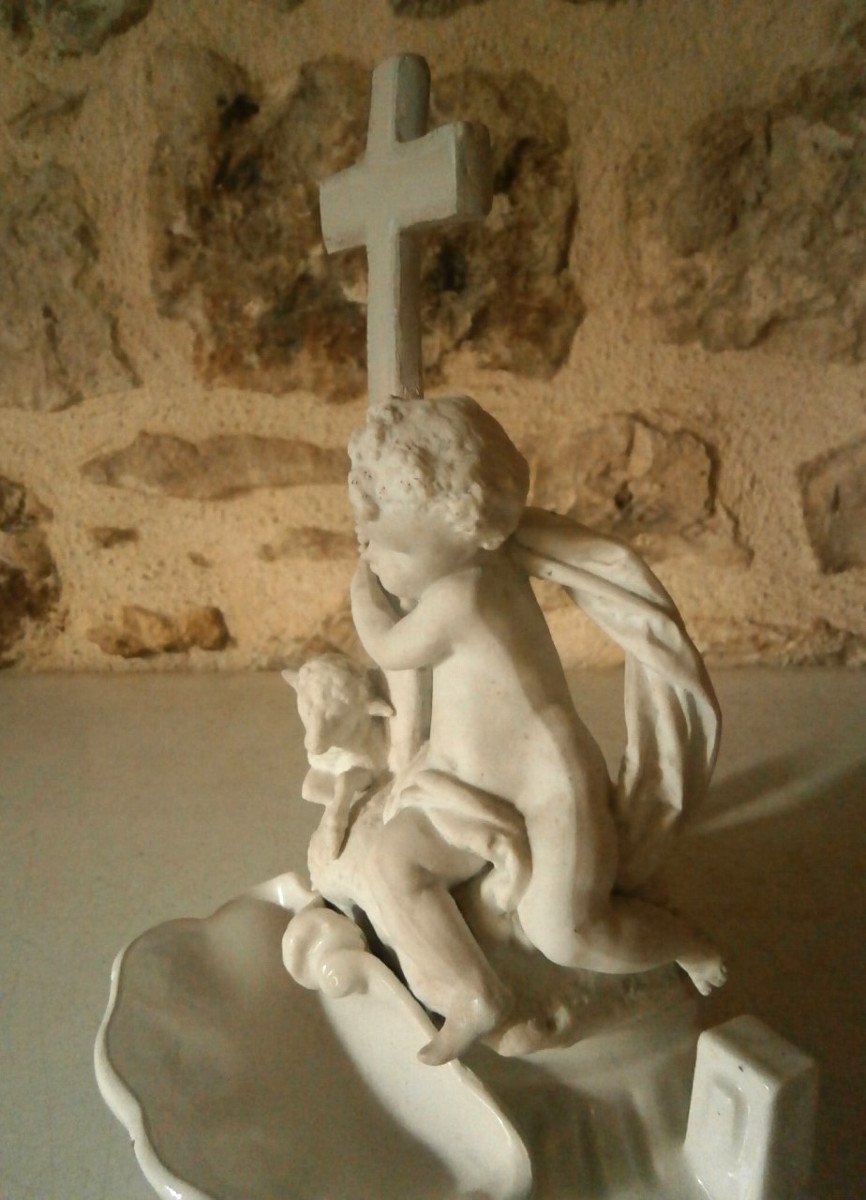 Porcelain Holy Water Stoup.-photo-2