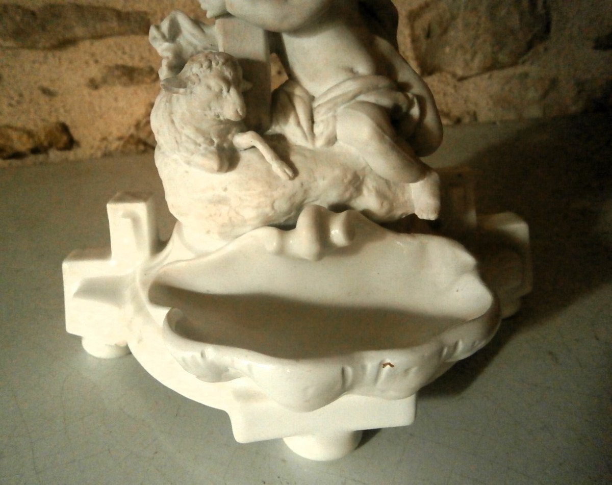 Porcelain Holy Water Stoup.-photo-4