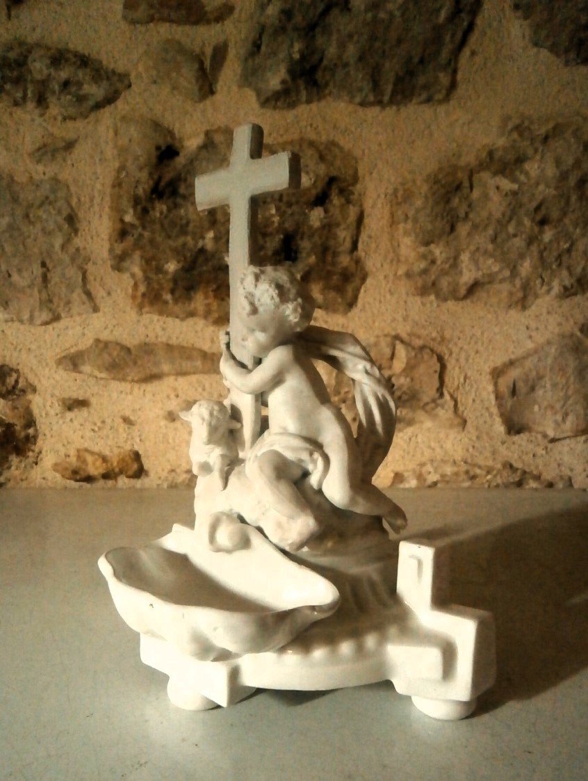 Porcelain Holy Water Stoup.-photo-1