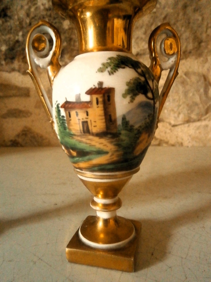 Paire De Vase En Porcelaine.-photo-3