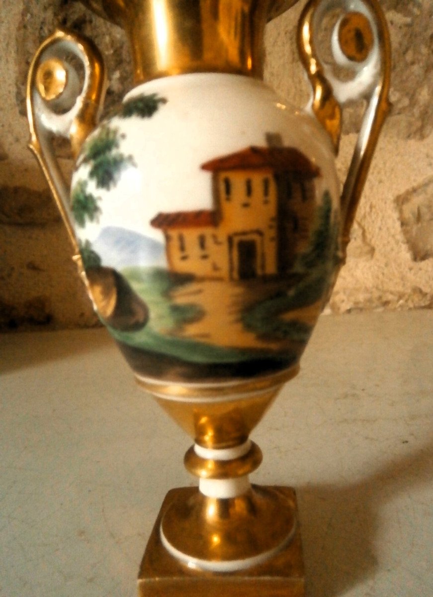 Paire De Vase En Porcelaine.-photo-4