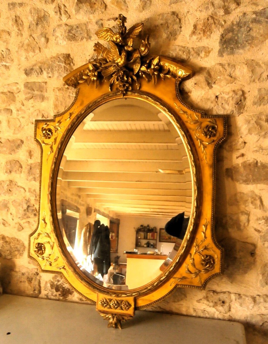 Large Oval Mirror.155x105 Cm