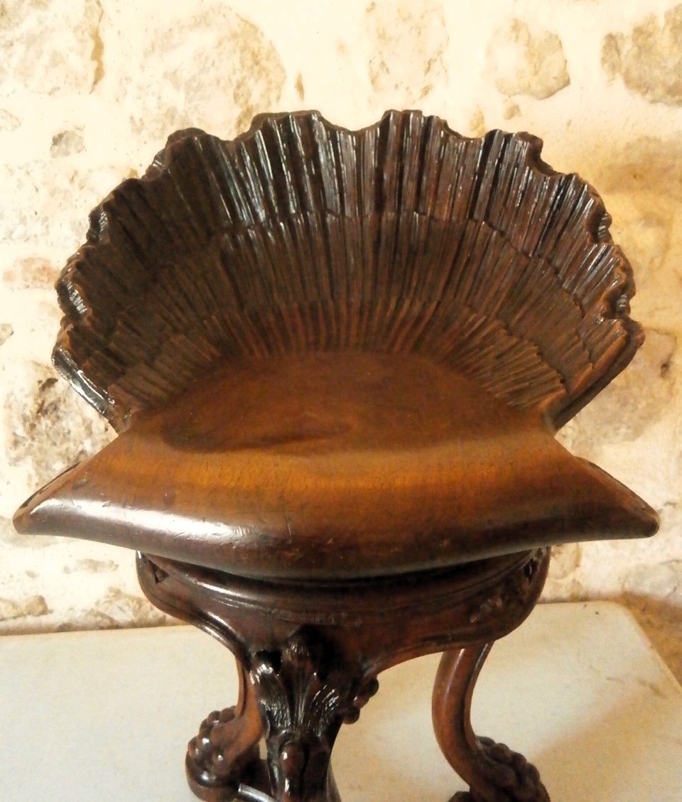 Tabouret Chaise De Harpiste.-photo-4