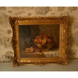 Nature Morte Par Brunel De Neuville.(72x65 cm)