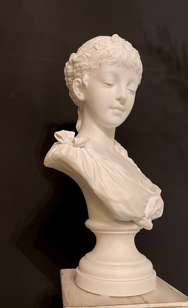 Young Girl Bust By Georges Levy-photo-2