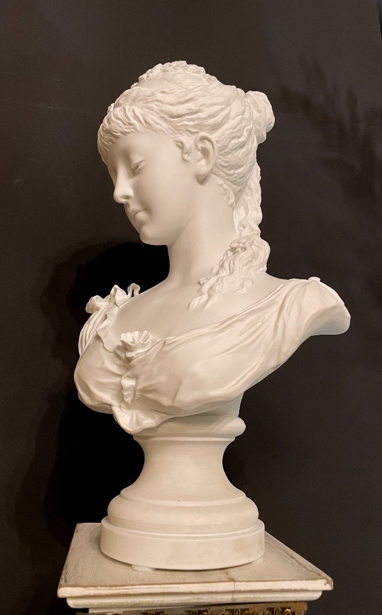 Young Girl Bust By Georges Levy-photo-3