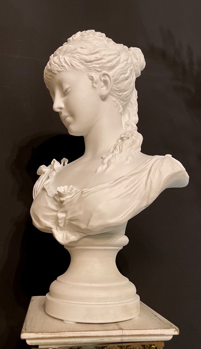 Young Girl Bust By Georges Levy-photo-4