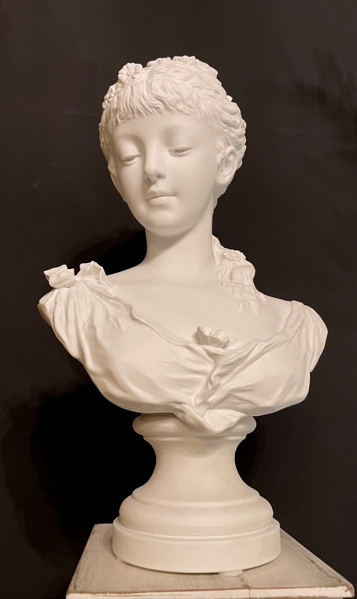 Young Girl Bust By Georges Levy