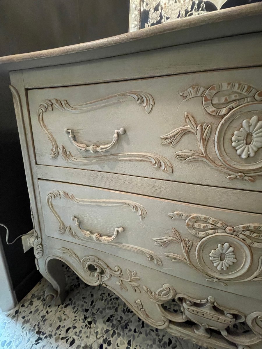 Louis XVI Style Solid Oak Chest Of Drawers-photo-7