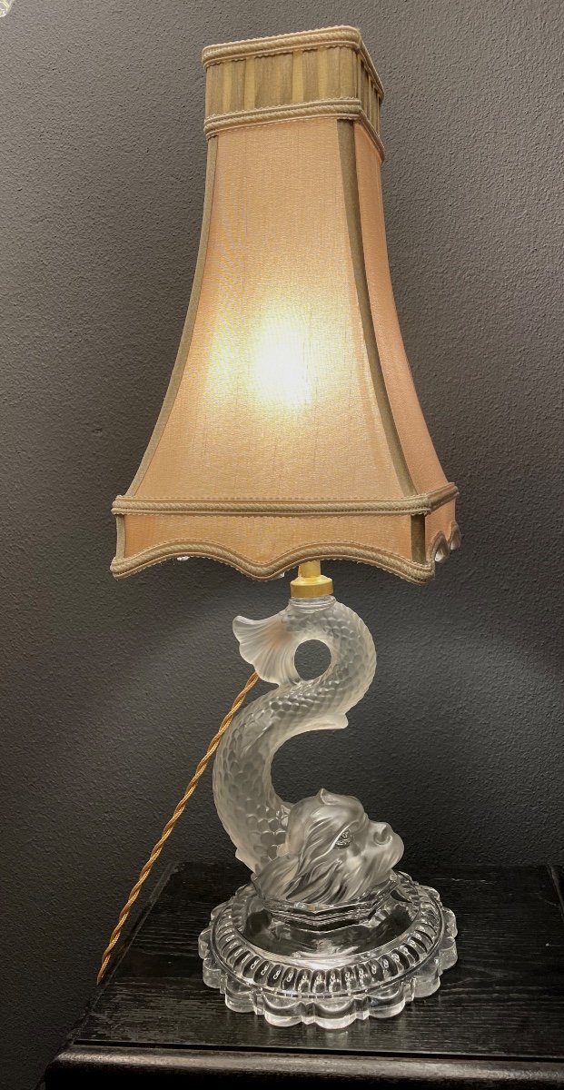 Baccarat Dolphin Lamp-photo-2