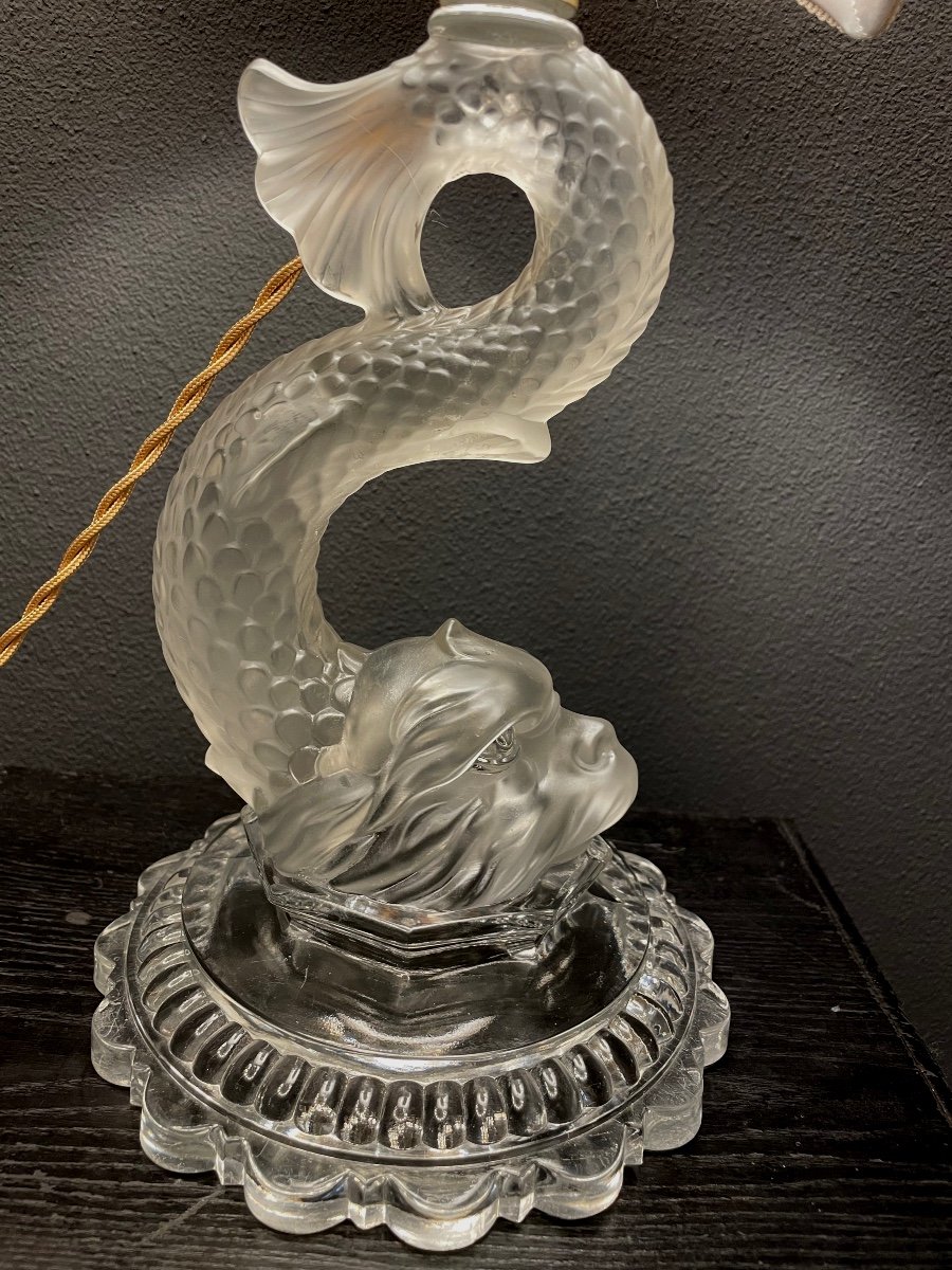 Baccarat Dolphin Lamp-photo-3