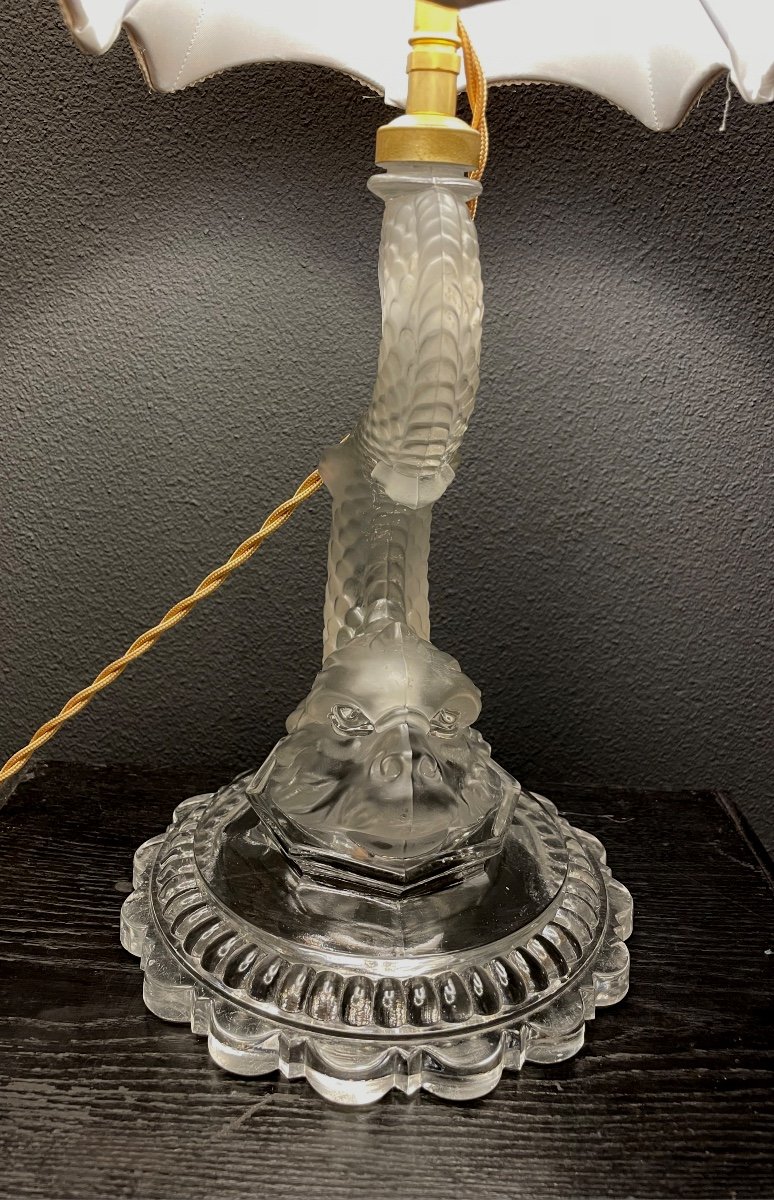 Baccarat Dolphin Lamp-photo-4