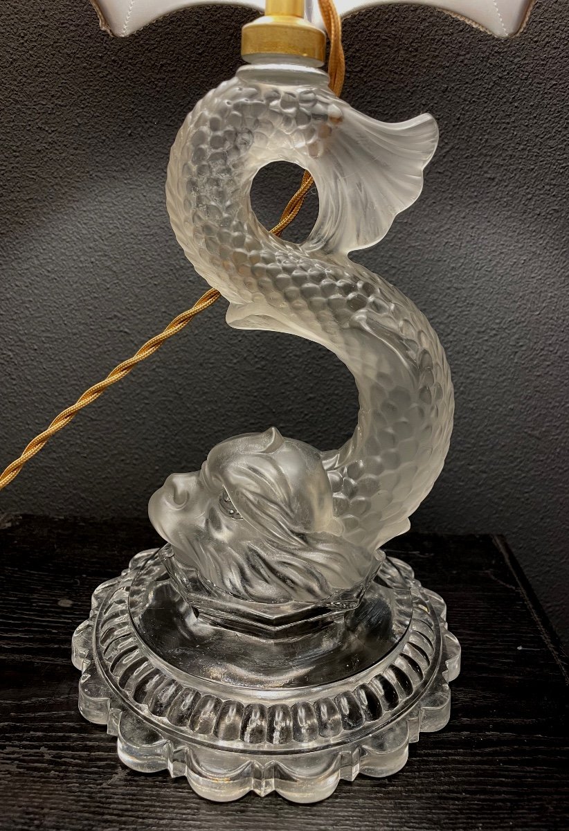 Baccarat Dolphin Lamp-photo-6