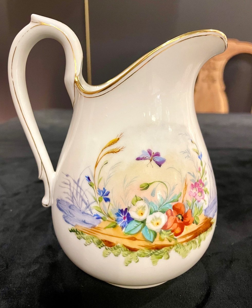 Bucolic Hand Painted Porcelain Coffee Service-photo-5