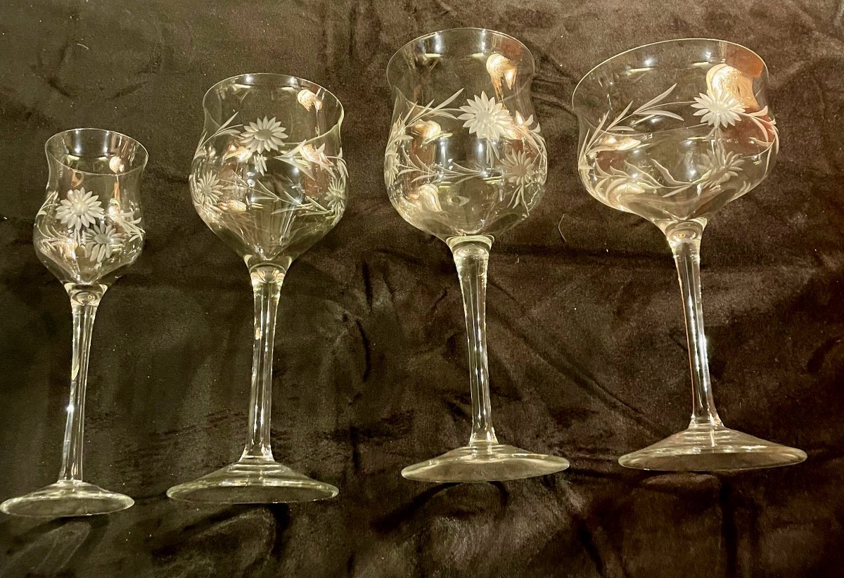 Service 48 Pieces Cut Crystal Glasses -photo-3