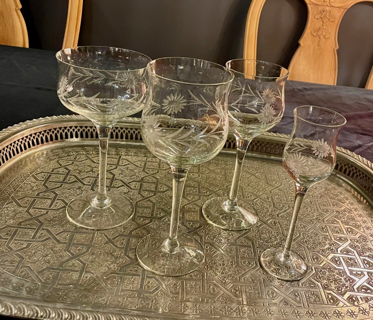 Service 48 Pieces Cut Crystal Glasses -photo-4