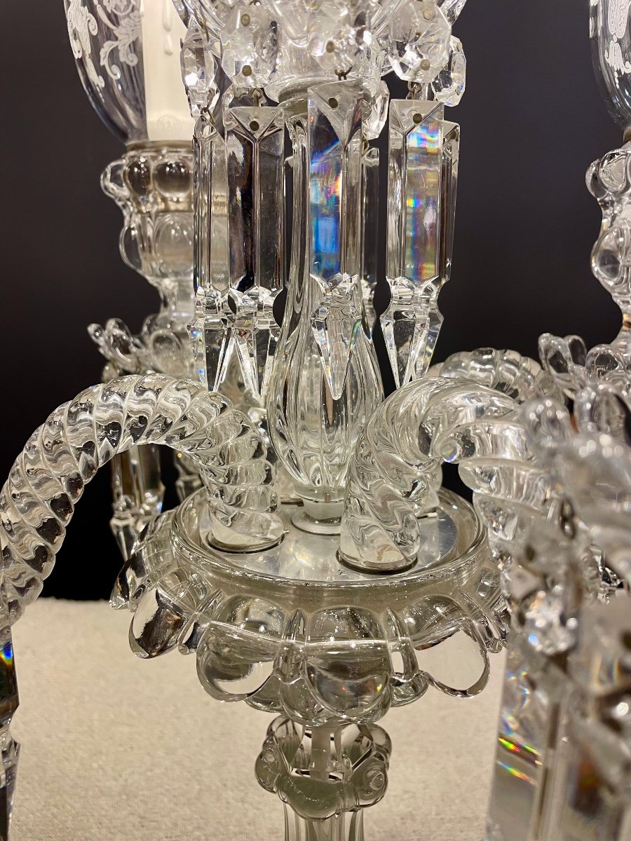 Exceptional Baccarat Girandole 82 Cm Height-photo-2