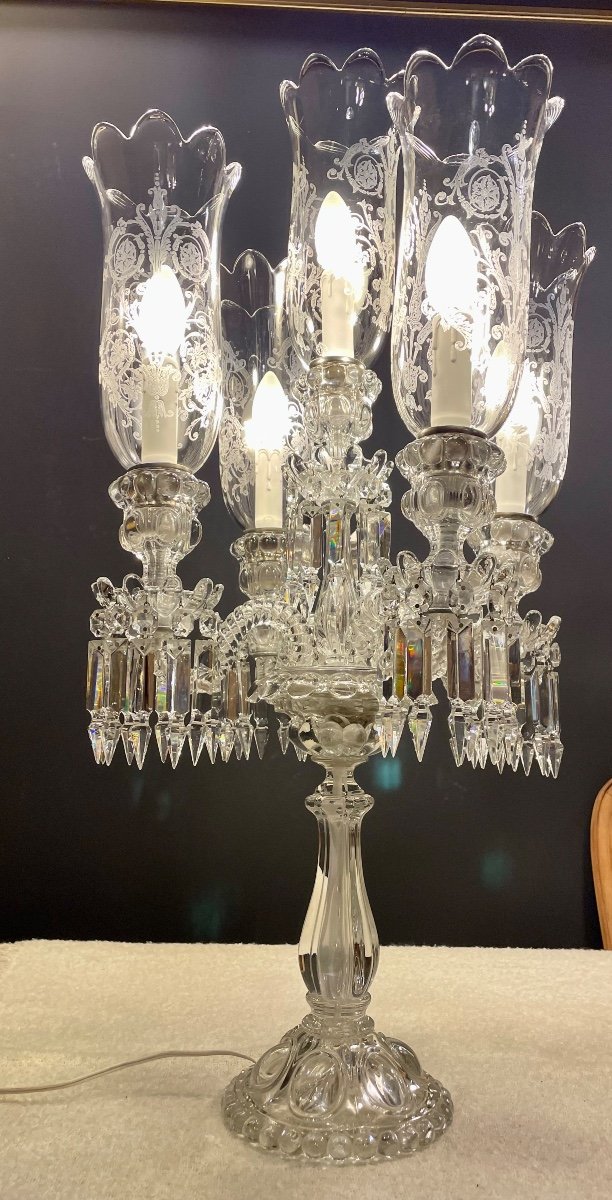 Exceptional Baccarat Girandole 82 Cm Height-photo-6