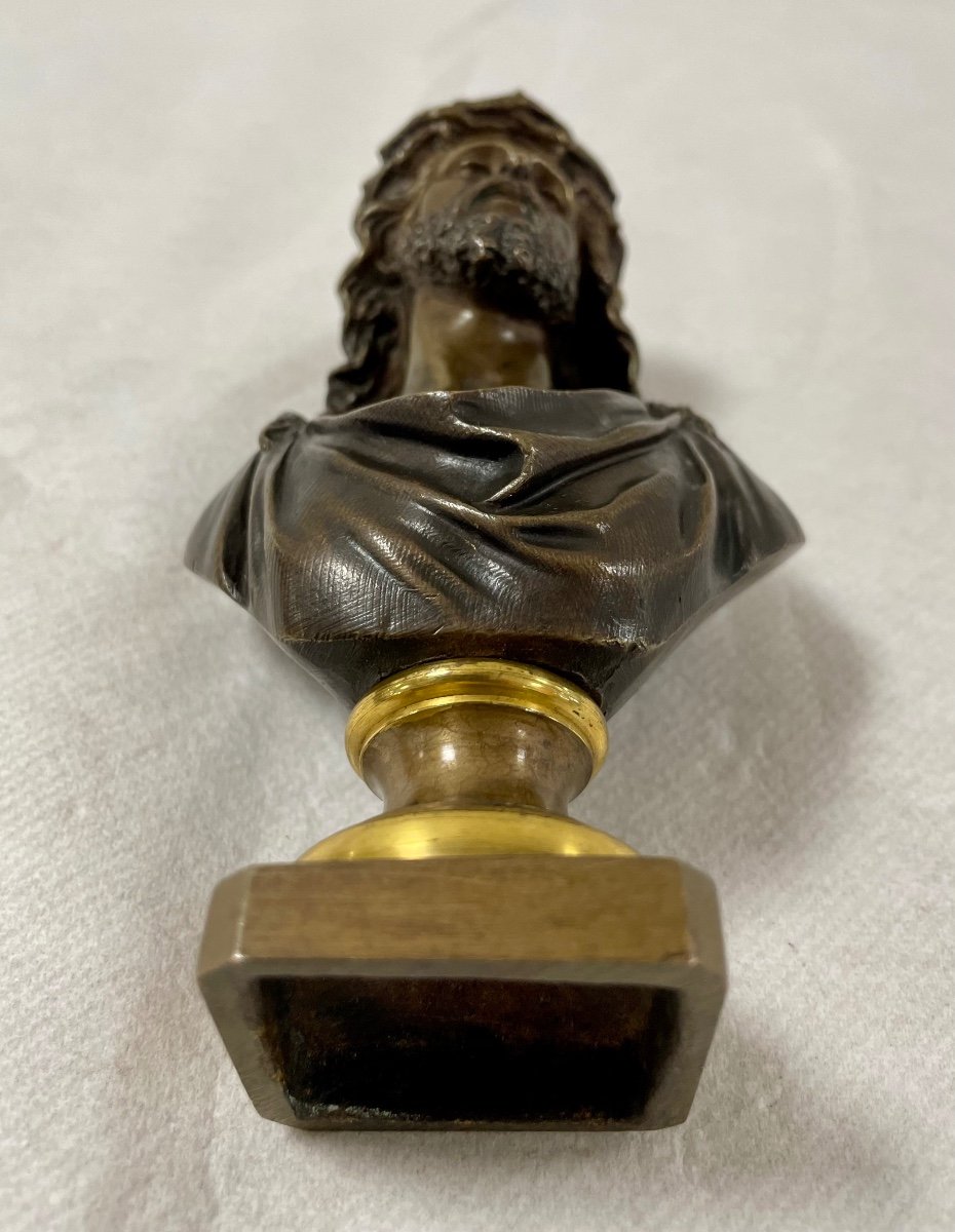 Small Bronze Christ Crown Of Thorns -photo-4