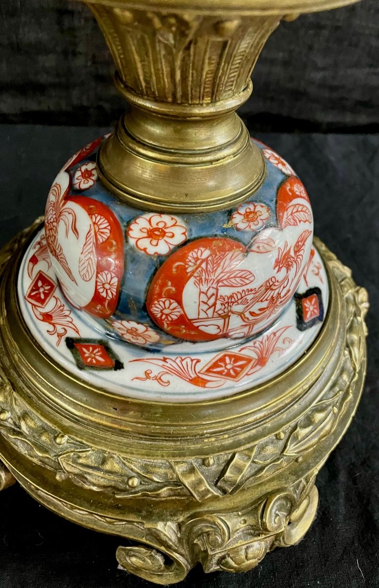 Paire De Grandes Lampes Imari -photo-1