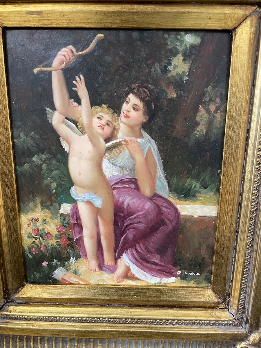 Painting Depicting Venus And Cupid-photo-2