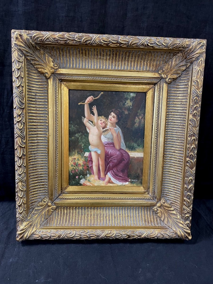 Tableau Figurant Venus Et Cupidon-photo-4