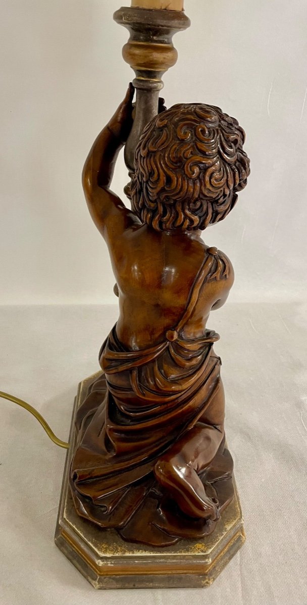 Walnut Cherub Lamp-photo-4