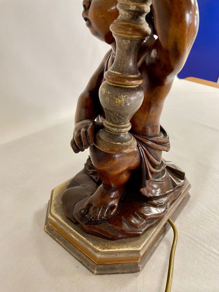 Walnut Cherub Lamp-photo-3