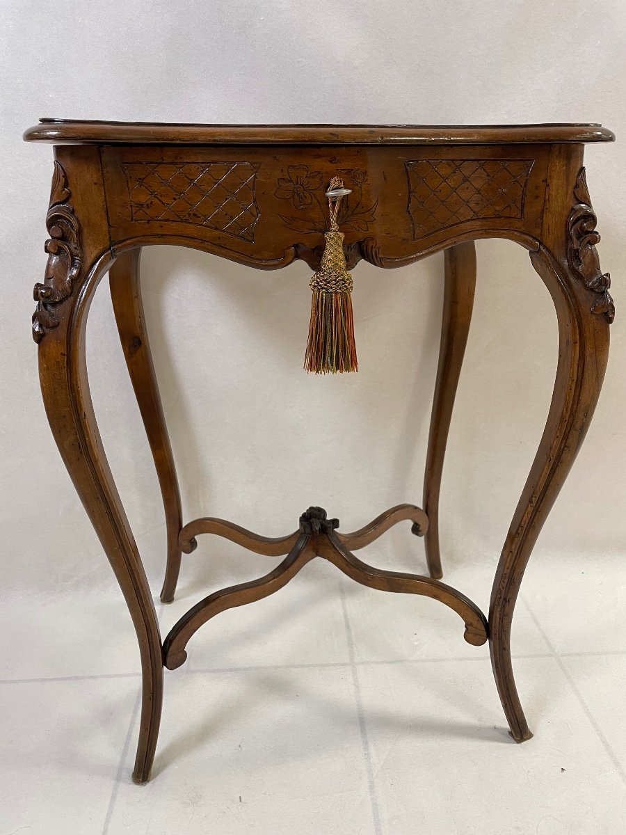 Small Walnut Dressing Table