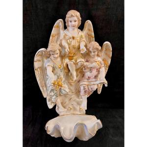 German Porcelain Holy Water Font