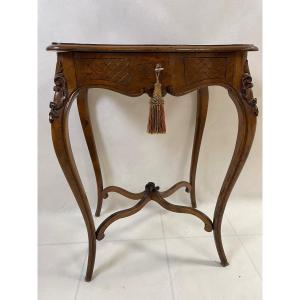 Small Walnut Dressing Table