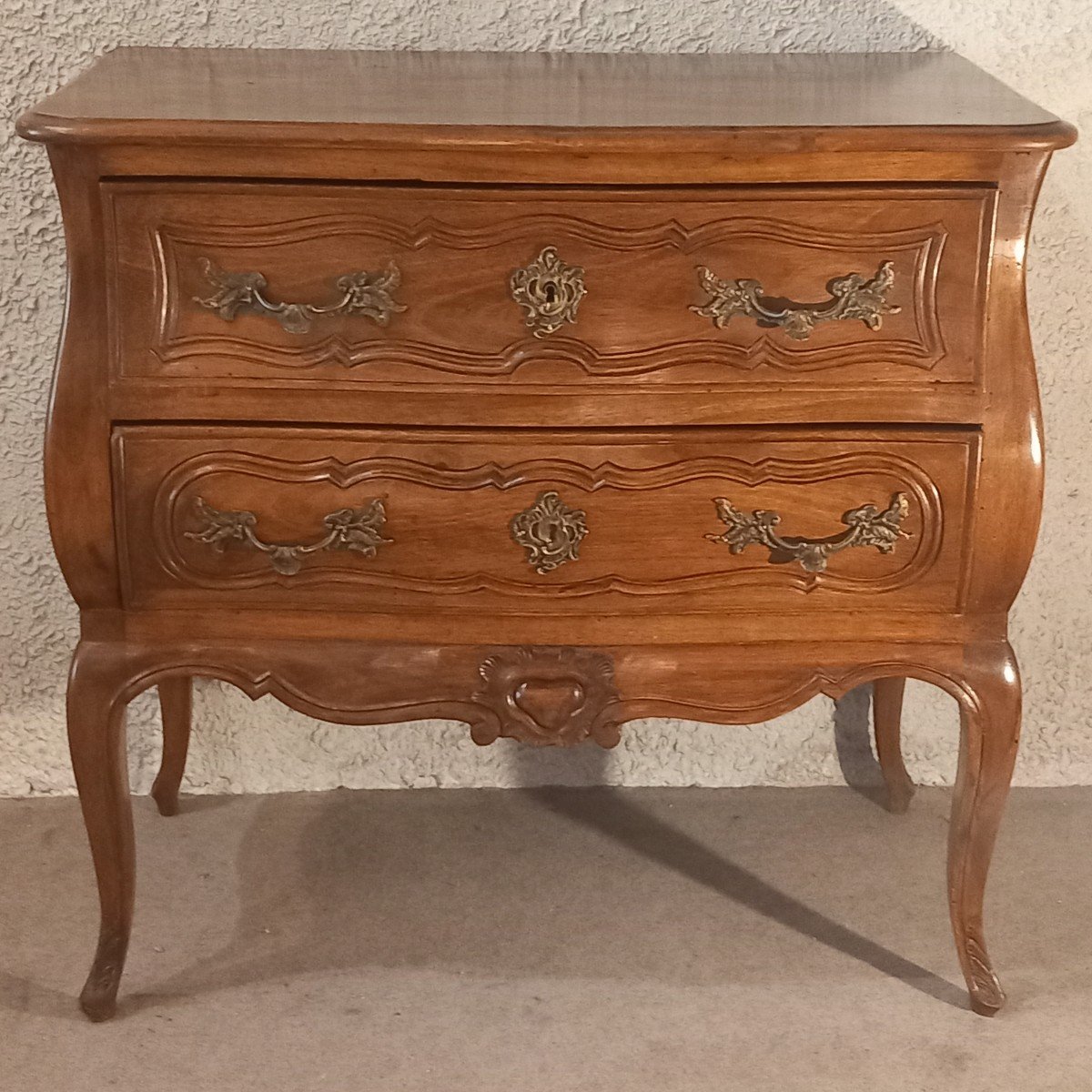 Small "jumping" Chest Of Drawers, In Walnut, South West, 19th Century.