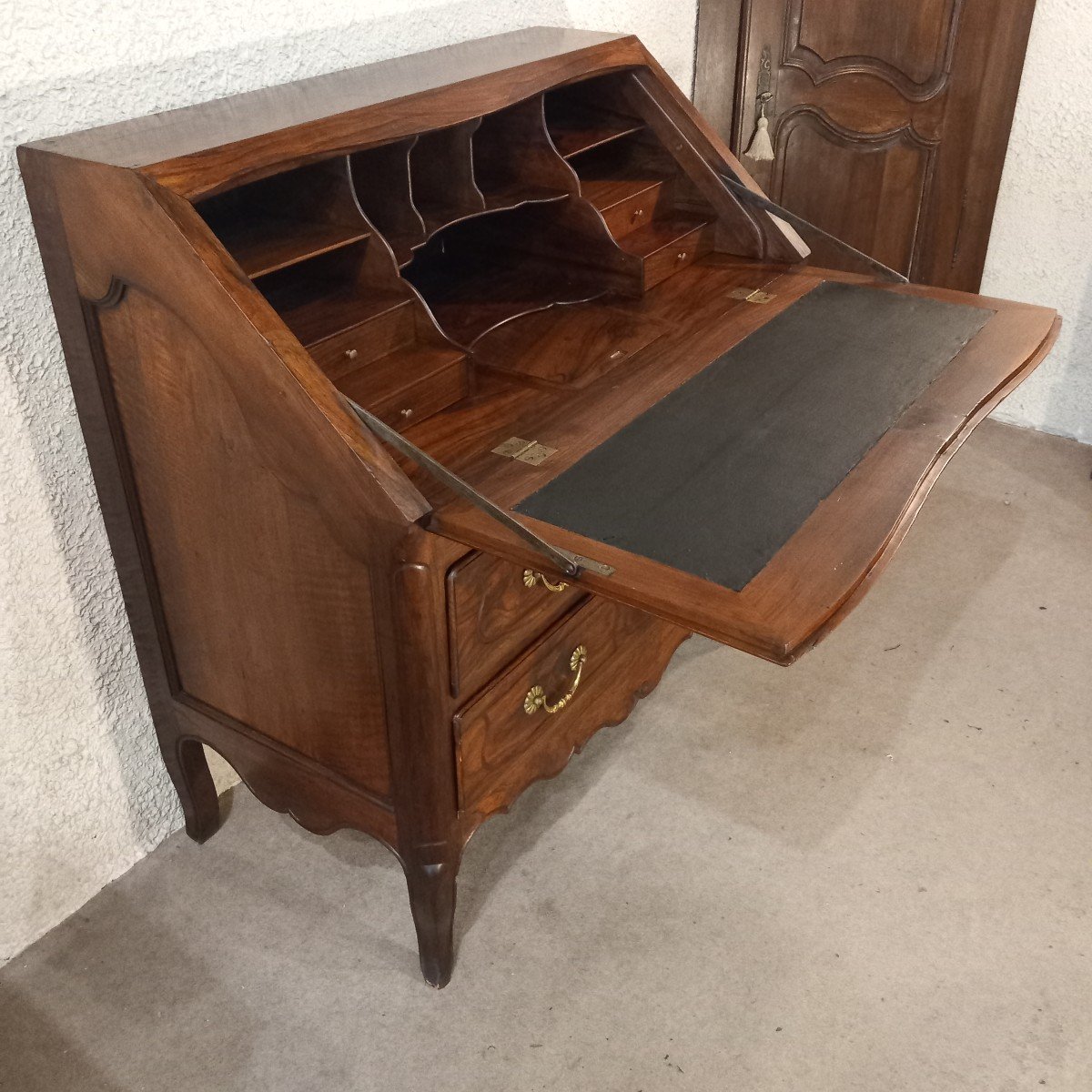 Louis XV Sloping Desk, Provence 18th Century, In Walnut.-photo-2