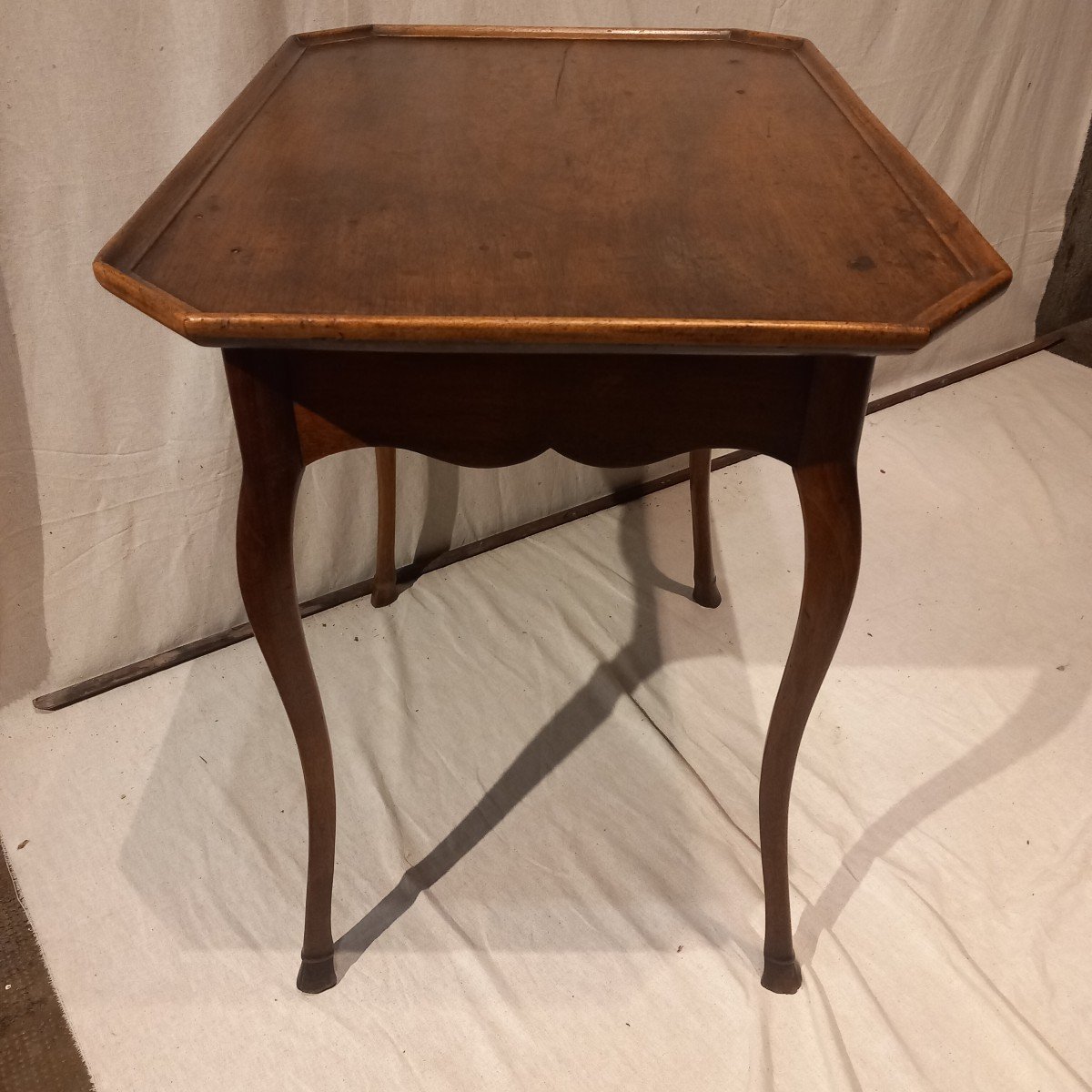 Small "cabaret" Table In Walnut. Provence 18th Century.-photo-2