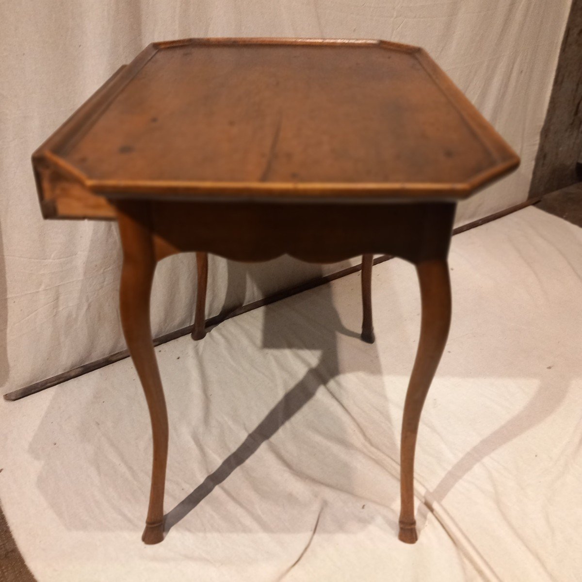 Small "cabaret" Table In Walnut. Provence 18th Century.-photo-4