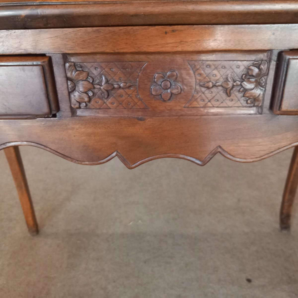 Small Walnut Sloping Desk, Languedoc, 18th Century.-photo-2