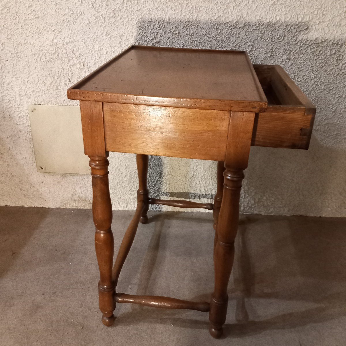 Louis XIII "cabaret" Table, 18th Century, In Walnut.-photo-3