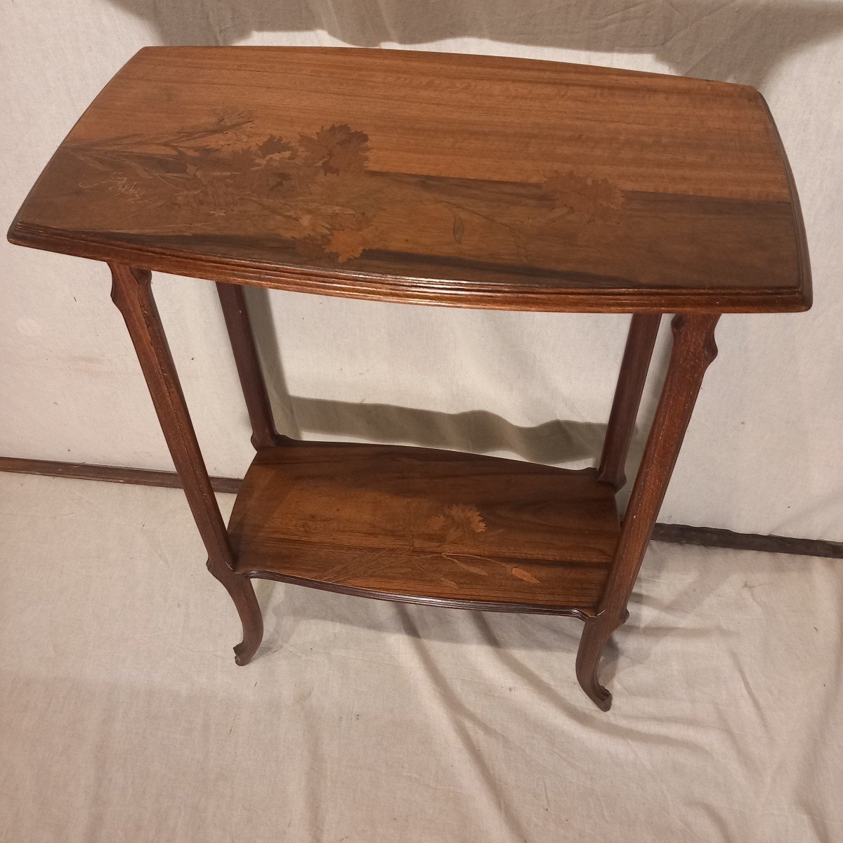 "art Nouveau" Tea Table, Signed "gallé", Early 20th Century.