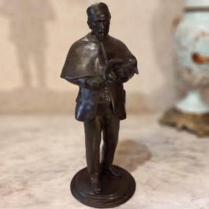 "louis Pasteur" Rare Lost Wax By Théodore Rivière.