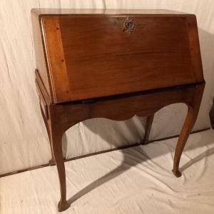 18th Century Sloping Desk, In Walnut.