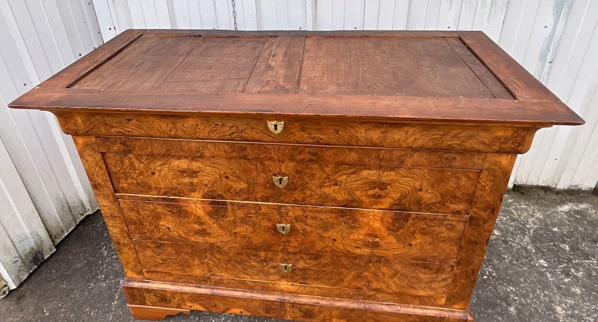 French Chest Of Drawers Louis Philippe Period Mid 19th-photo-2