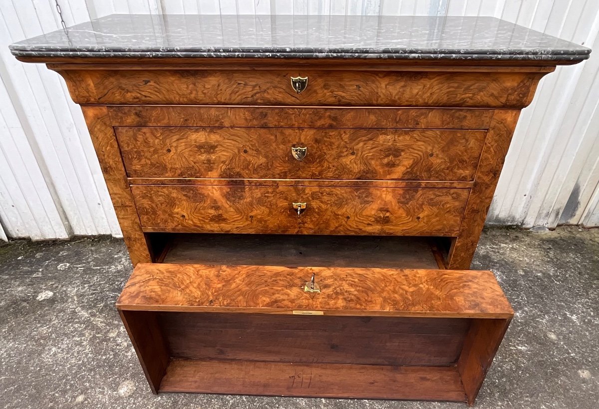 French Chest Of Drawers Louis Philippe Period Mid 19th-photo-7